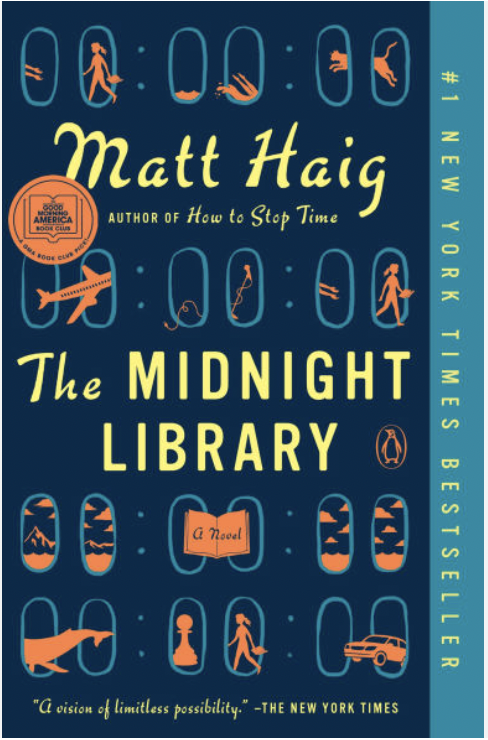 Book cover for The Midnight Library, by Matt Haig