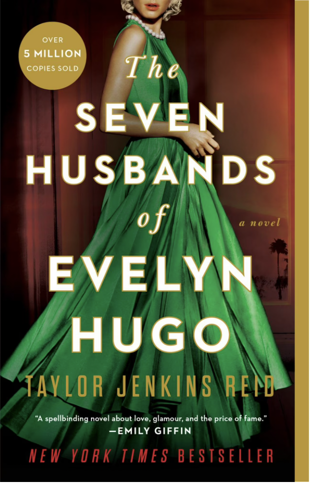 Book cover for The Seven Husbands of Evelyn Hugo, by Taylor Jenkins Reid